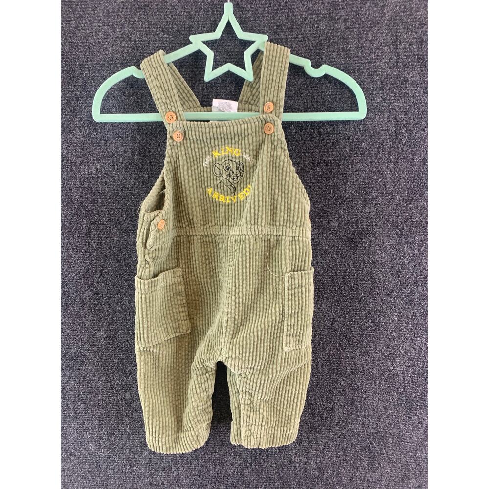 Disney Baby Overalls Lion King Corduroy Has Arrived Simba Green Size 3-6 Months